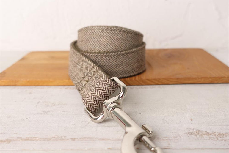 COUNTRY TWEED Collar, leash from Woof & BOOP